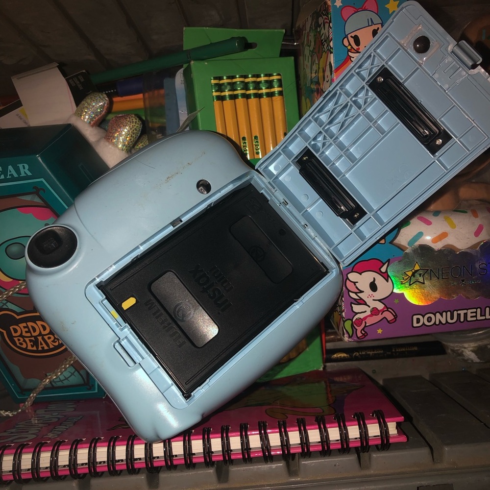 Sky Blue Instant Camera